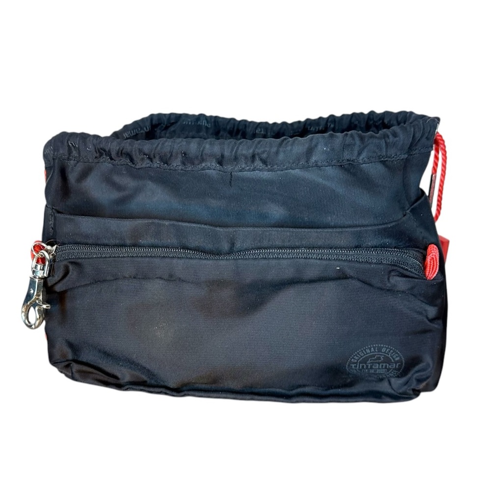 TINTAMER Black Toiletry Bag Pouch Drawstrings VIP Intelligent - Picture 2 of 15